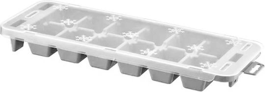 Sidirela Παγοθήκη Πλαστική 12 Θέσεων με Καπάκι Γκρι SU-125-3