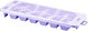 Sidirela Ice Tray Plastic 12 Slots with Lid Purple Su-125-2