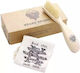 Kent Brushes Wooden Beard Brush for Left-Handers Brd3
