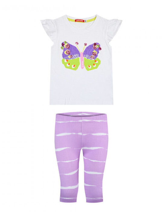 Kinder-Set mit Leggings Sommer 2Stück White