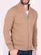 Cardigan Tricotat pentru Bărbați Beige