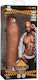 Calexotics Glass Dildo with Balls and Suction Cup Brown 21.5cm