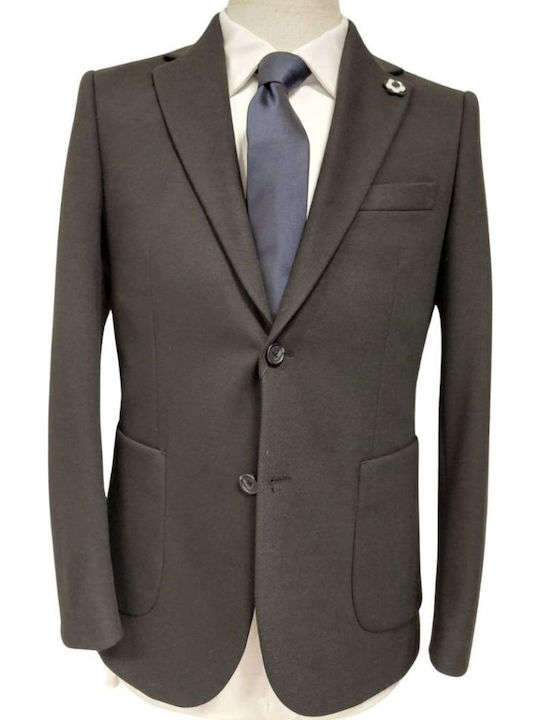 Monte Napoleone Men's Suit Jacket Black