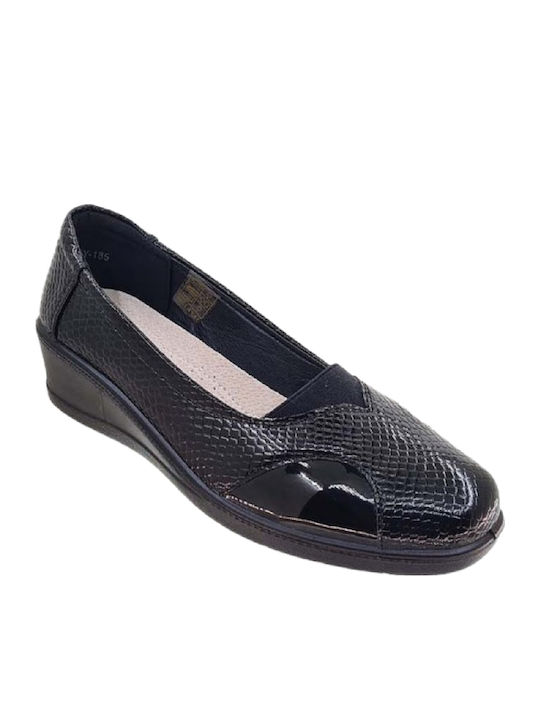 Leder Pumps Schwarz