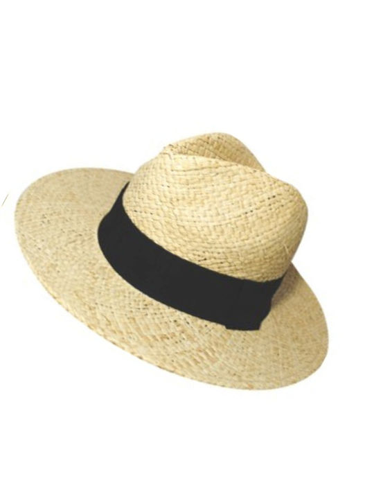 Straw Men's Hat Beige