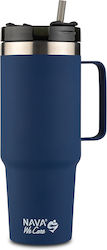 Nava Glass Thermos Stainless Steel / Plastic 90...