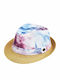 Kids' Hat Fedora Fabric Beige