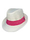 Kids' Hat Fedora Fabric Fuchsia