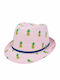 Kids' Hat Fedora Fabric Pink