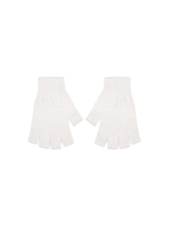 Stamion Fingerless Gloves White