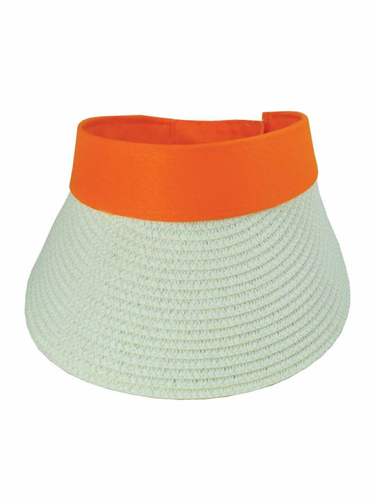 Pălărie Pentru Femei Din Paie Visor Alb