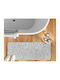 Kipper Πατάκι Μπάνιου Microfiber Leandra 3574388021348 Γκρι 50x120εκ.