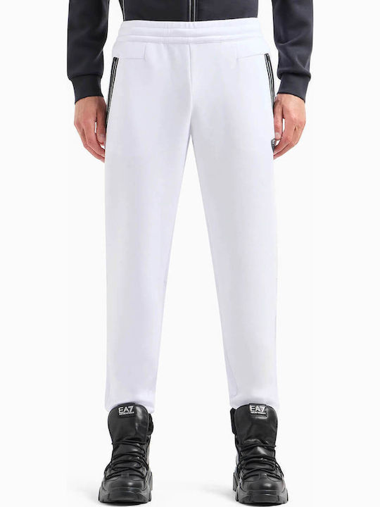 Emporio Armani Sweatpants with Elastic White