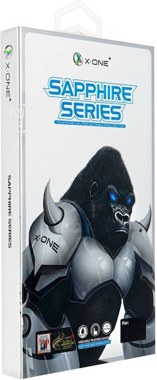 X-One Sapphire 0.3mm Gehärtetes Glas Schwarz (iPhone 17 / 17 Pro / 16 Pro)