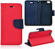 NetOne Diary Brieftasche Blau Redmi 13