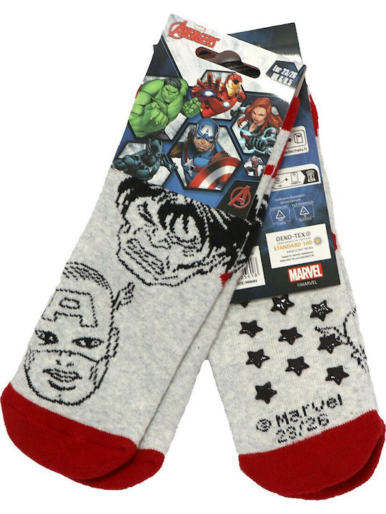 Marvel Kindersocken Rutschfest Grey
