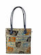 Leder Damentasche Schultertasche Mehrfarbig