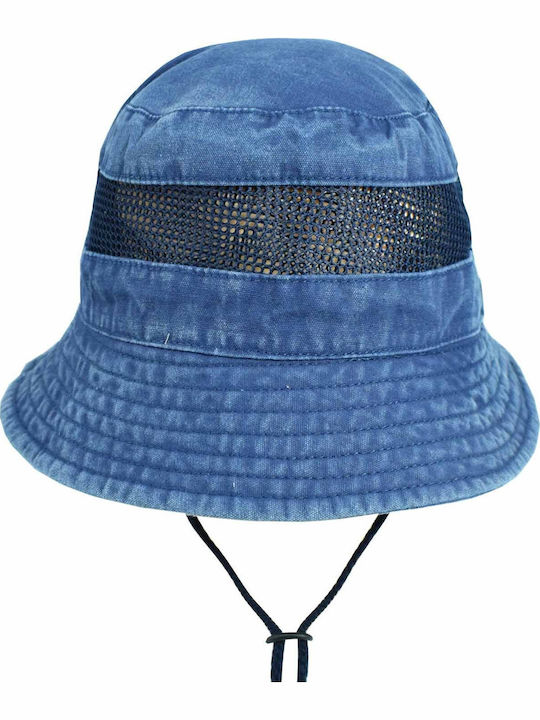 Υφασμάτινo Ανδρικό Καπέλο Στυλ Bucket Μπλε