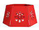 Christmas Tree Skirt Metal Red M41xP26xH50.5xD33cm.