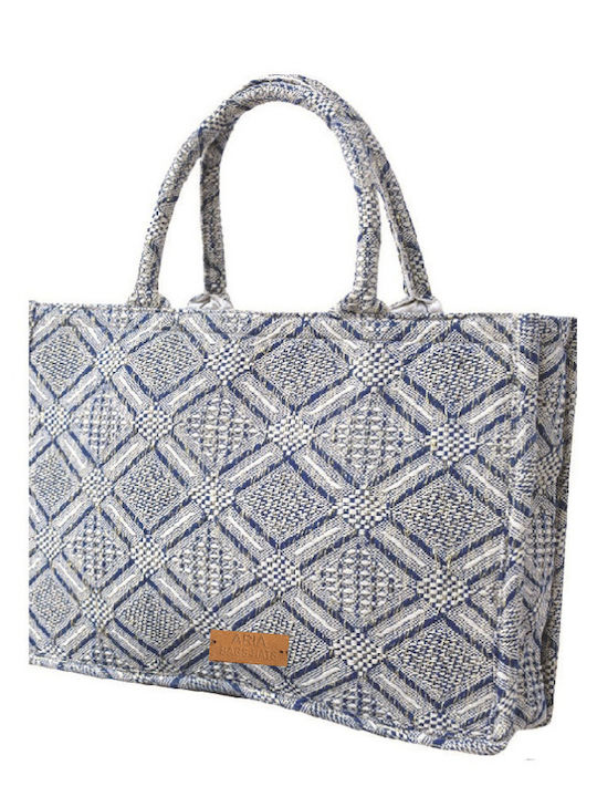 Women's Bag Tote Hand Blue