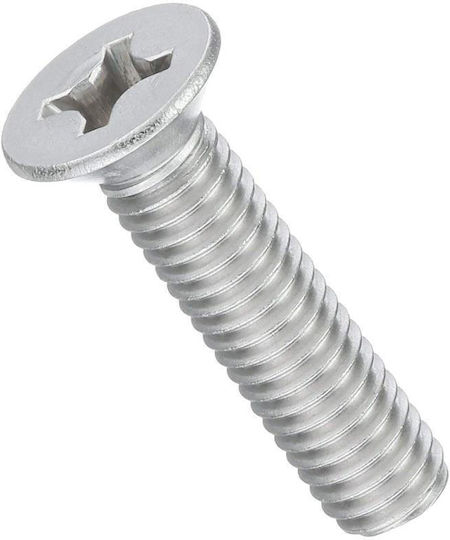 E-Sea Μηχανόβιδα Σταυρού Inox DIN 965
