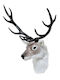 Kaemingk Decorative Reindeer Head Synthetic Fur 22x52x52cm