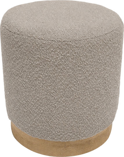 Hocker Für das Wohnzimmer Gepolstert mit Stoff Kentuck Beige 38x38x40cm