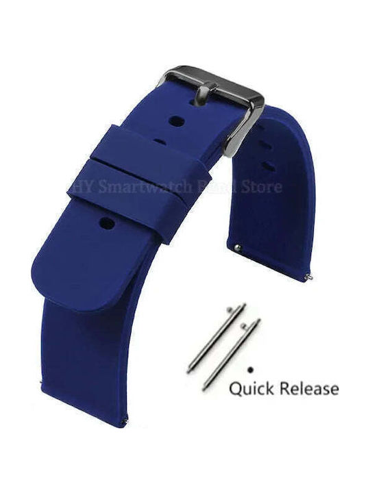 Gummi-Armband Blau 22mm