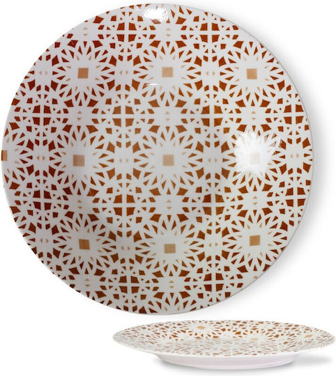 Viosarp Design Shallow Serving Plate Made of White Porcelain with Diameter 27cm