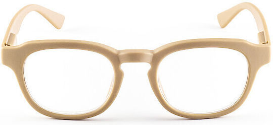 Contacta Mayfair Damen Lesebrille +2.00 in Beige Farbe