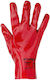 Galaxy Arbeitshandschuhe Rot PVC 1Stück