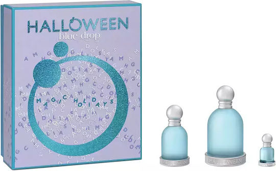 Jesus Del Pozo Halloween Blue Drop Herren Set mit Eau de Toilette 3Stück