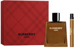 Burberry Hero Men's Set with Eau de Parfum and Mini Perfume 2pcs Burberry Hero Men's Set with Eau de Parfum and Mini Perfume 2pcs