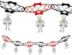 Fiestas Guirca Skeleton Garland Halloween Fiestas Guirca Skeleton Garland Halloween