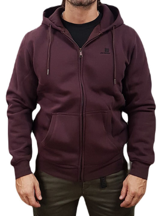 Rebase Ζακέτα με Κουκούλα Aubergine, Bordeaux