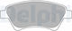 Delphi Σετ Τακάκια Πίσω για Ford Express Renault Grand Scenic / Kangoo / Express / Megane / Scenic