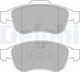 Delphi Brake Pad Front for Bentley Continental Dacia Dokker / Duster / Lodgy / Sandero Fiat 500X Ford Express Jeep Renegade Nissan Juke Renault Captur / Express