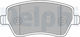 Delphi Brake Pad Front for Dacia Dokker / Duster / Lodgy / Logan Ford Express Nissan Micra Renault Express