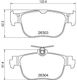Hella Brake Pad for Audi A3 Volkswagen Golf