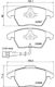 Hella Brake Pad Front for Audi A3 Volkswagen Golf