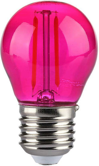 LED-Filamentlampe 2W E27 G45 60lm 3000K Pink 217410