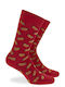 Walk Hot Dog Herren Socken Dark Red 1Pack