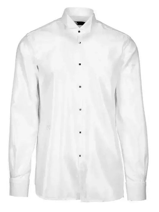 Langärmlig Hemd White