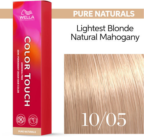 Wella Color Touch Pure Naturals Vopsea Temporară De Păr Fără Amoniac 10/05 Pure Naturals 60ml