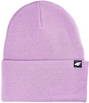 4F Beanie Γυναικείος Σκούφος Πλεκτός σε Ροζ χρώμα