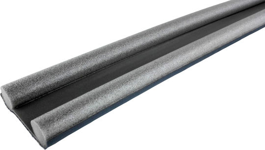 Home & Camp Schaumstoff Doppelter Zugluftstopper Tür / Fenster in Gray Farbe 0.95mx6cm