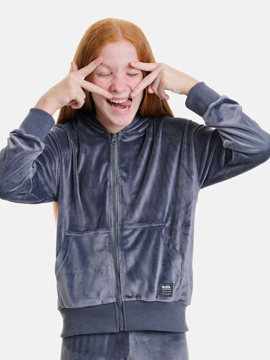 BodyTalk Kids Sweatshirt Cardigan with Hood Coal