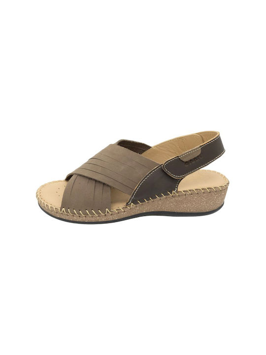 Anatomic Women's Leather Platform Shoes Brown