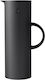 Stelton Κανάτα Θερμός Πλαστικό / Γυάλινο 1lt Matt Black