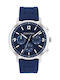 Calvin Klein Gauge Men's Watch 44mm Battery with Blue Rubber Strap